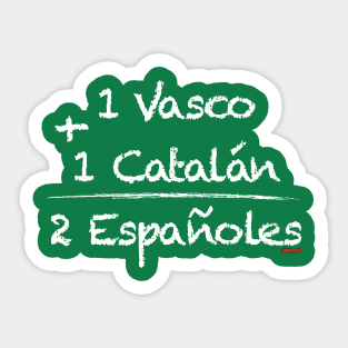 Dos españoles Sticker